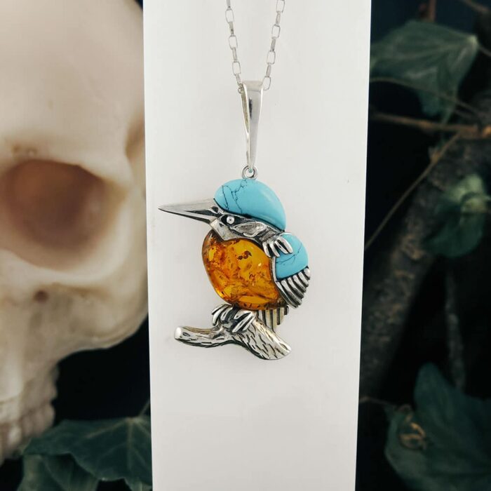 amber-turquoise-kngfisher-pendant